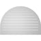 Ekena Millwork Round Top Surface Mount PVC Gable Vent: Functional, w/ 2"W x 2"P Brickmould Sill Frame, 40"W x 28"H GVPRT40X2803SF - alternate 3